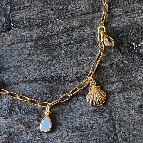 Free People Jewelry - NEW FP x Luna Norte Gold Shell Anklet